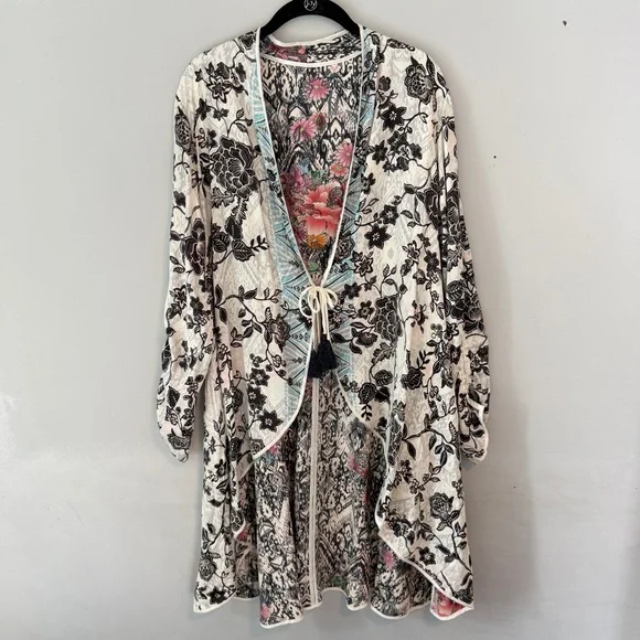 Johnny Was Ryder Vassilia Long Coat Cardigan Reversible XL - Picture 1 of 10
